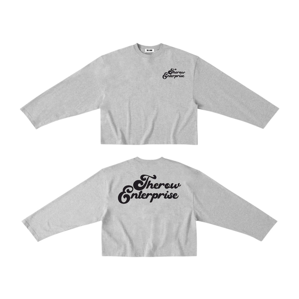 Áo Thun Tay Dài Long Sleeve Boxy THEROW 250gsm Form Rộng Cổ Tròn Unisex Nam Nữ Basic | BigBuy360 - bigbuy360.vn