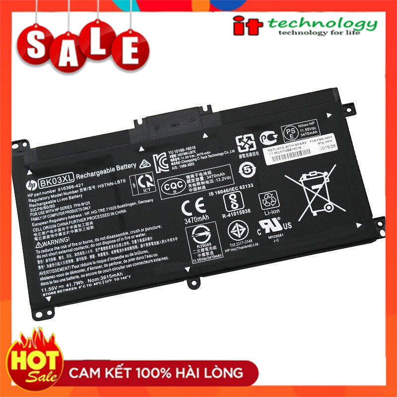 Pin Laptop HP HP Pavilion x360 916811-855 HSTNN-LB7S BK03XL