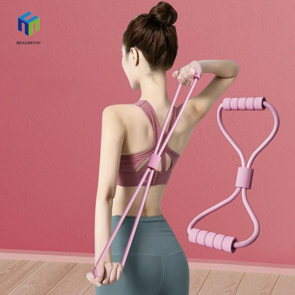 Healmeyou Yoga Pilateselastic Band, Ngực Expander 8 Shape Yoga Resistance Band, Crossfit Fitness Bod