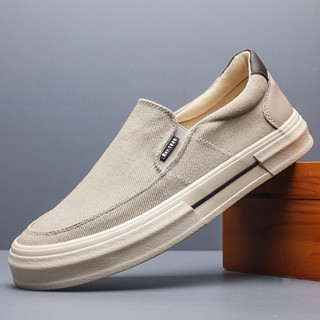  Giày Lười Nam Shanbu Mẫu Mới 2025 Chất Liệu Vải Bố Thoáng Khí Đế Cao Su Chống Trơn Phù Hợp Sử Dụng Hàng Ngày Mã 25813 