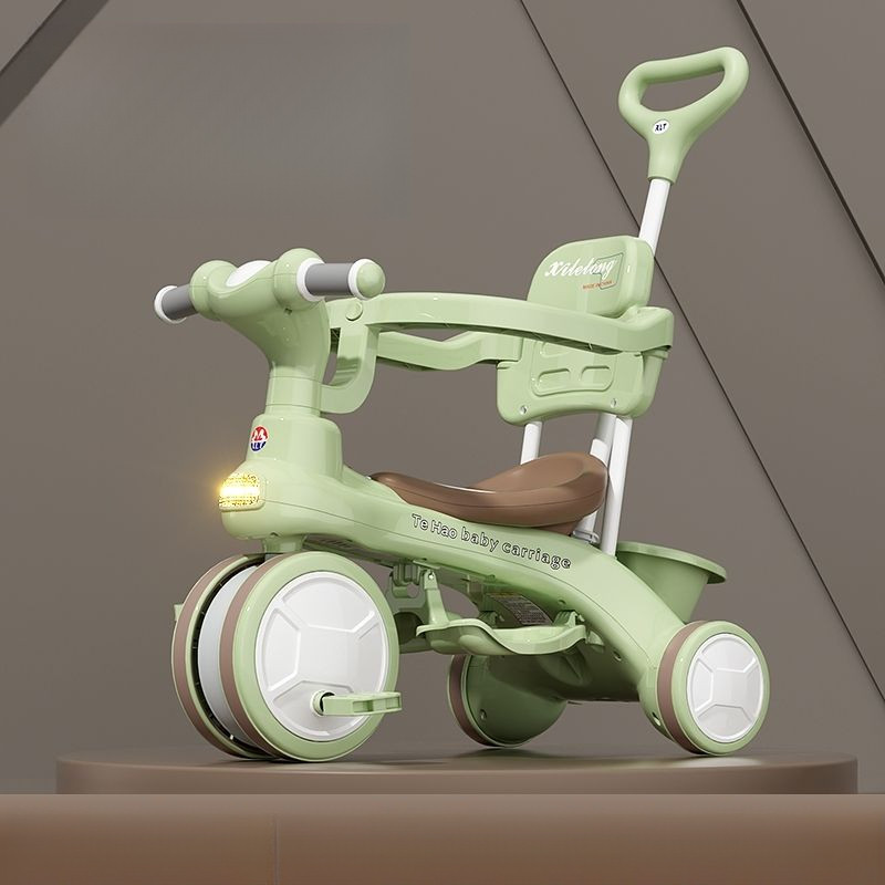 Xe ba bánh đa năng cho trẻ em 1-7 tuổi, xe trượt chống lật cho bé, xe đẩy ngoài trời cho trẻ em