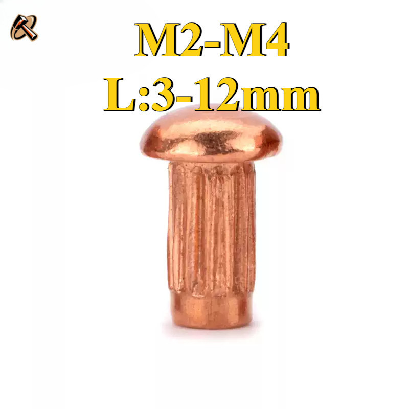 Đinh tán nhãn đồng đỏ m2 / m2.5 / m3 / m4 (Yuanming G)