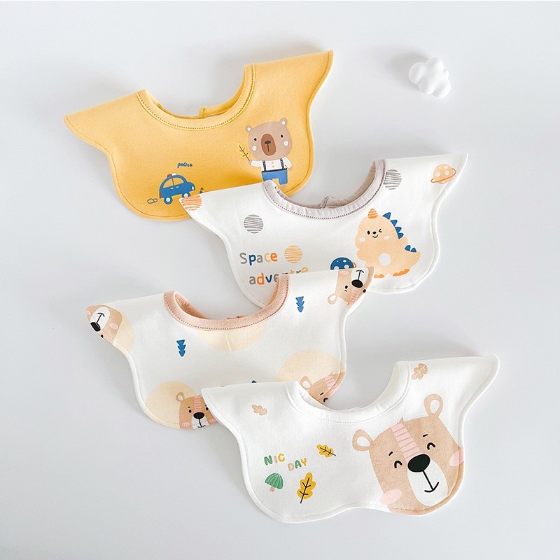 Saliva Towel 3pcs/lot Baby Bibs Cotton Waterproof Bib Apron Newborn Acessoriess Feeding Essentials
