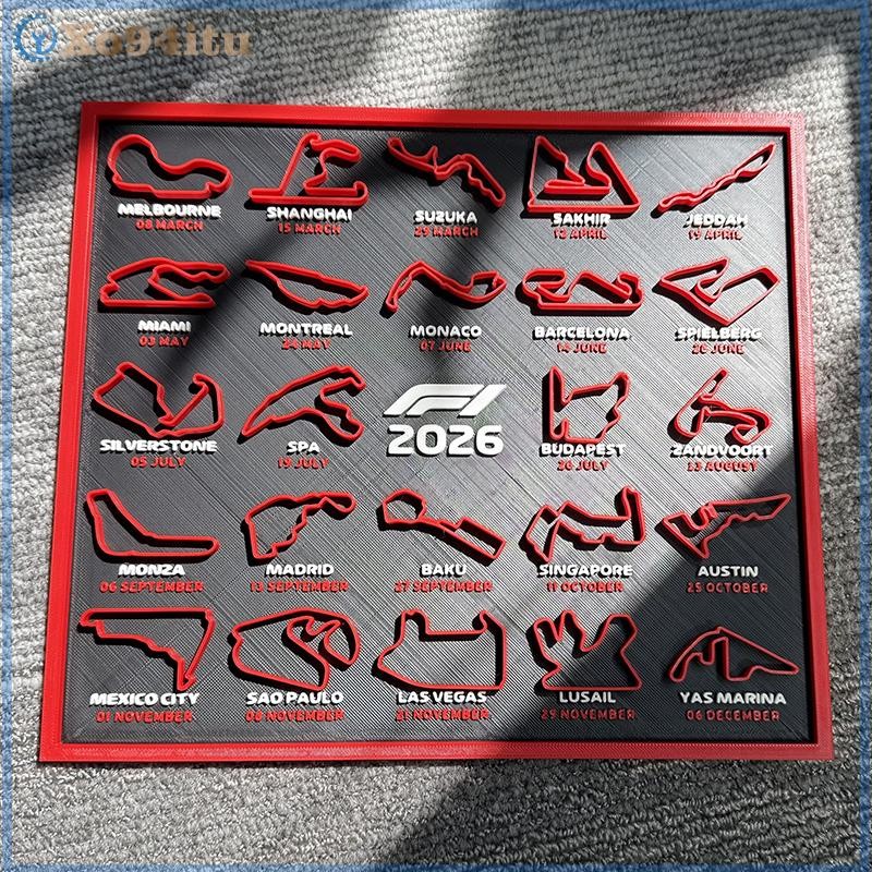 XOITU 2026 Công Thức 1 Lịch F1 Có Chân Đế Đua Để Bàn Lịch Trang Trí Văn Phòng Tại Nhà Trang Trí Máy 