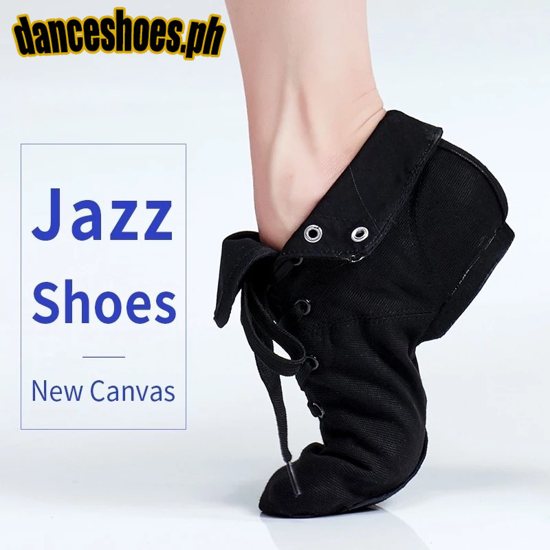 Giày khiêu vũ Canvas Jazz cao cấp Canvas Flat Ballet Đế mềm Đen Trắng Đỏ Khiêu vũ Giày thể thao