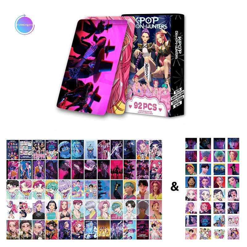 Cutesing 92 Chiếc Thần Tượng Hàn Quốc Demon Movie Hunters Cards, Phong Cách Anime Hoạt Hình Flash Ca