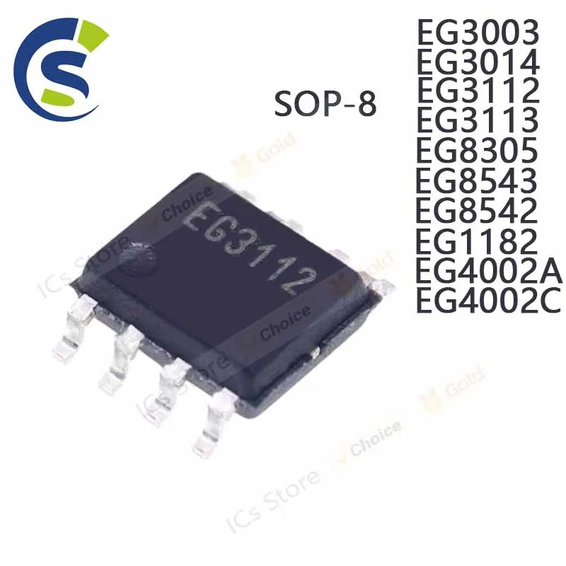 1-5 CÁI EG3003 EG3014 EG3112 EG3113 EG8305 EG8543 EG8542 EG1182 EG4002A EG4002C sop-8 Chip ic