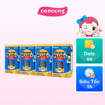 Thùng Sữa GrowPLUS+ Xanh 1+ 110ml (lốc 4 hộp)