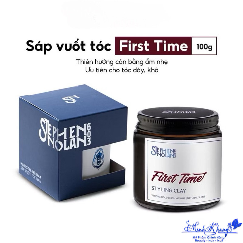 Sáp vuốt tóc nam FIRST TIME Styling Clay | STEPHEN NOLAN 603 | MK |