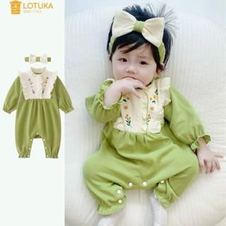  Bodysuit Cánh Tiên Thêu Hoa Lót Lông Nhung Ấm Áp Cho Bé Body LOTUKA Bé Trai Bé Gái Quần Áo Trẻ Em Thu Đông Size 3-12kg 