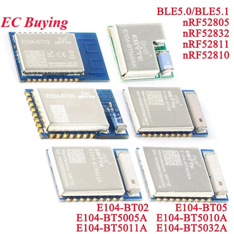 2 Cái / 1 cái nRF52805 nRF52832 nRF52811 nRF52810 ebyte E104-BT5005A ZigBee 2.4G Cổng nối tiếp không