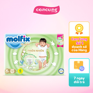  Bỉm tã quần thiên nhiên Molfix Jumbo  XL 32 miếng  - Con Cưng 