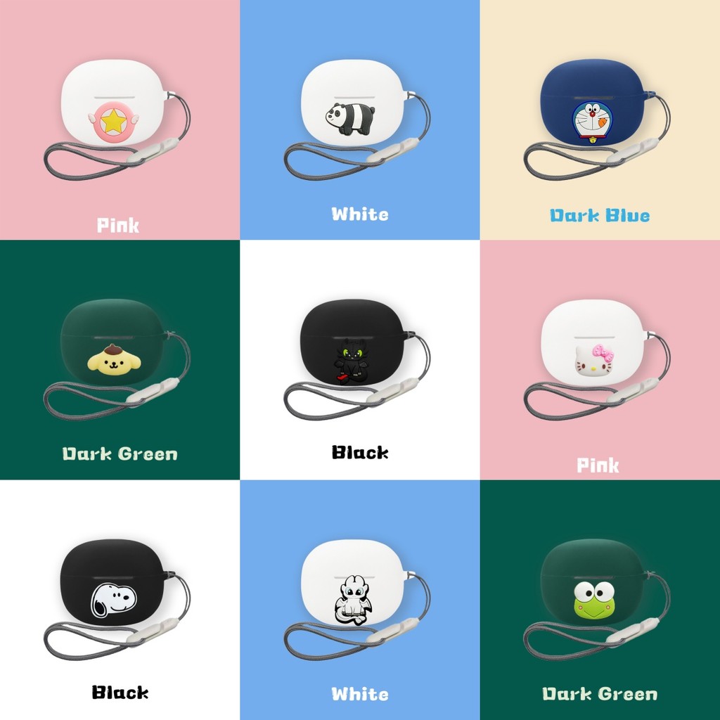 Suitable for QCY MeloBuds N70 Case Cartoon Silicone Soft Case for QCY MeloBuds N70 Cute Shockproof S