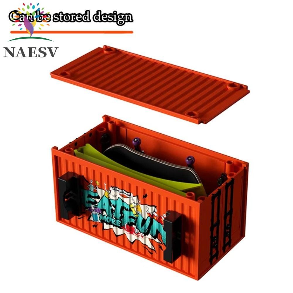 NAESV Fingertip Skateboard Game, Maple Wood Finger Skate Finger Skate Board, DIY Toy Professional Be