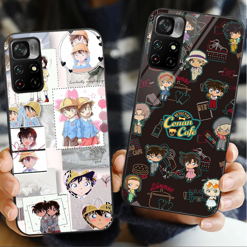 Ốp Điện Thoại Thủy Tinh Thám Tử Lừng Danh Conan 09 Cho POCO F3 F4 F5 M3 M4 M5 M6 4G X3 X4 GT NFC X5 