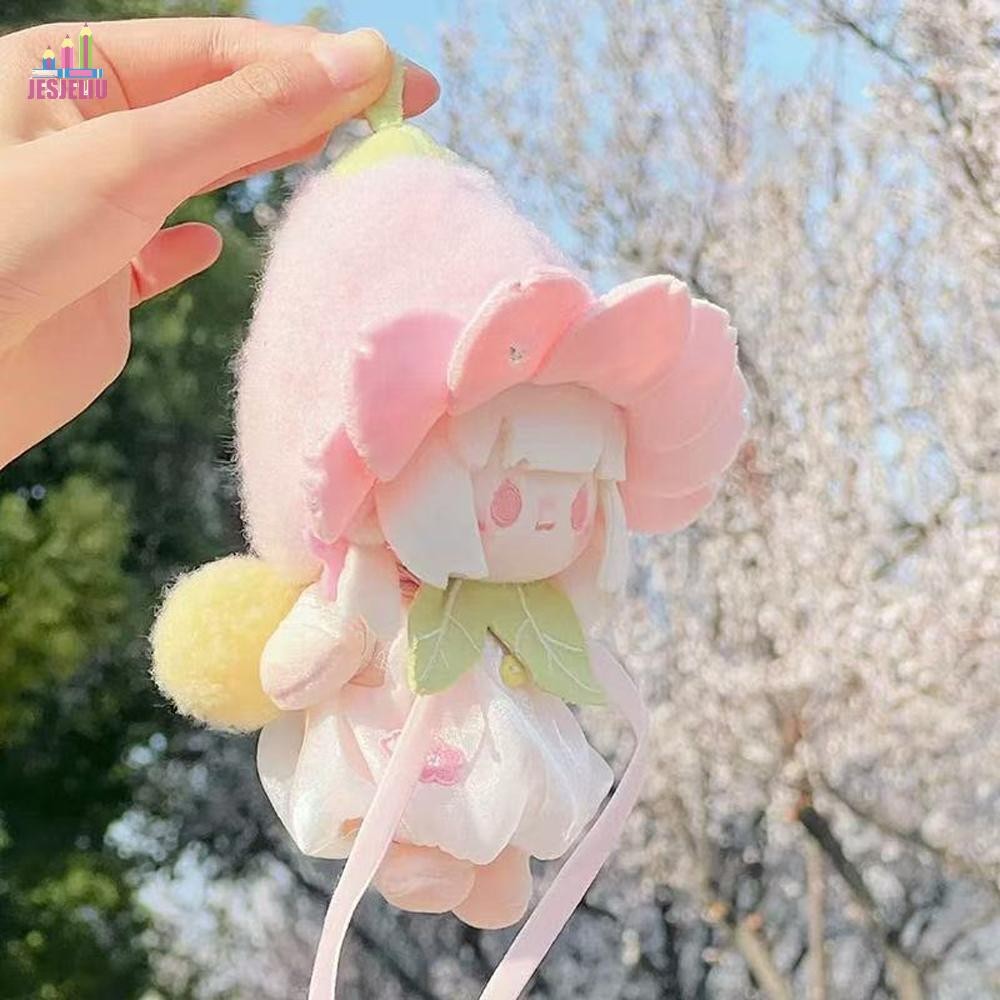Trang phục quần áo búp bê JESJELIU, Mũ hoa có cánh Quần áo búp bê Cotton 10cm, Quần áo DIY Sakura El