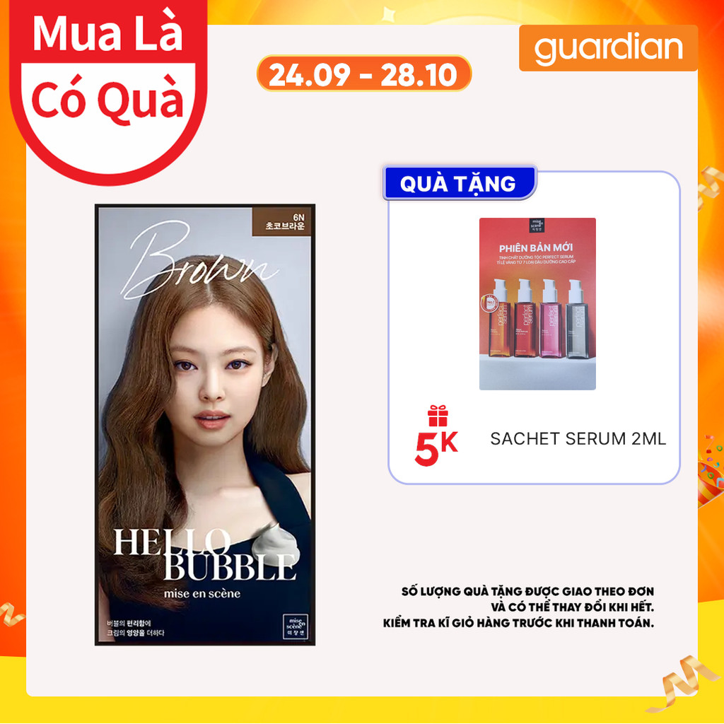 Thuốc Nhuộm Tóc (Bọt Nhuộm) Mise En Scene Hello Bubble 100gr