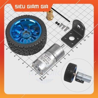 Bộ Động Cơ Giảm Tốc GA25-370 12VDC Gắn Bánh Xe SmartFix Linh Kiện
