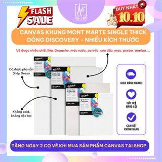 Khung Toan Canvas Vẽ Tranh Dòng Discovery Mont Marte - Vẽ Màu Gouache, Nước, Acrylic, Sơn Dầu,...