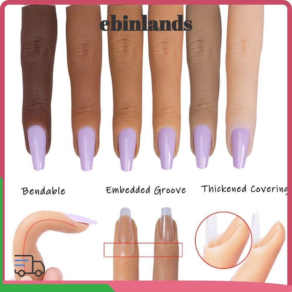 NOVOCCT Ngón tay giả DIY 6 màu Mô hình ngón tay Dụng cụ làm móng