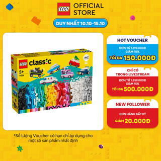 LEGO CLASSIC 11036 Đồ chơi lắp ráp Bộ gạch chi tiết chủ đề phương tiện xe (900 chi tiết)