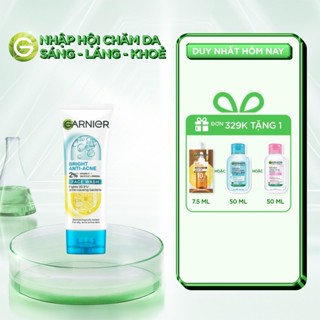 Sữa rửa mặt 3-trong-1 giảm mụn & sáng da Garnier Bright Complete Anti-Acne Foam 100ml