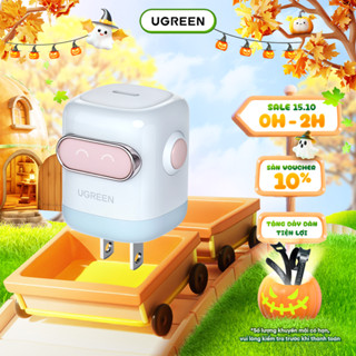 Củ sạc nhanh 30W/65W Robot Ugreen Uno 2 X622/X662 | Công nghệ GaN | Màn hình LCD | BH 18 tháng 1 đổi 1 45001 45003 45004