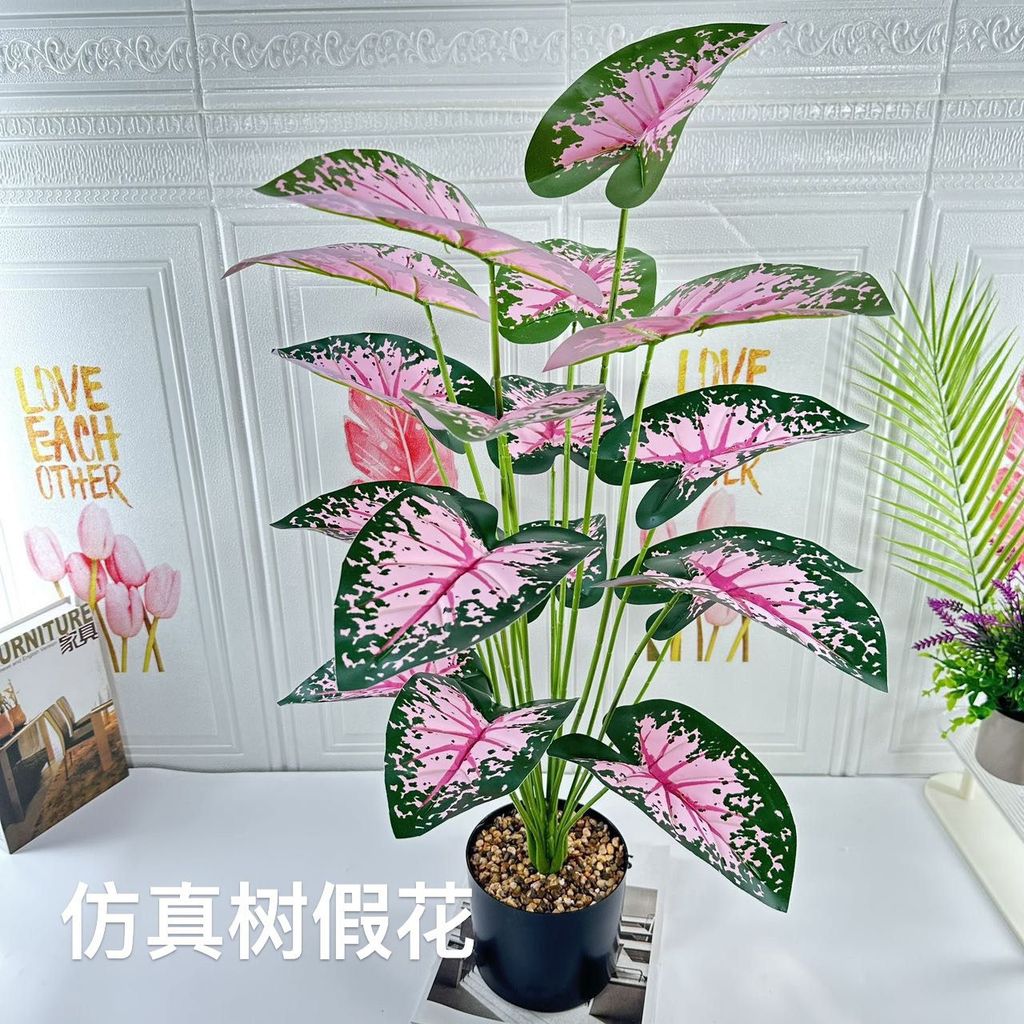 Decorative artificial flowers and leaves in European style8cc Living room decoration with green arti
