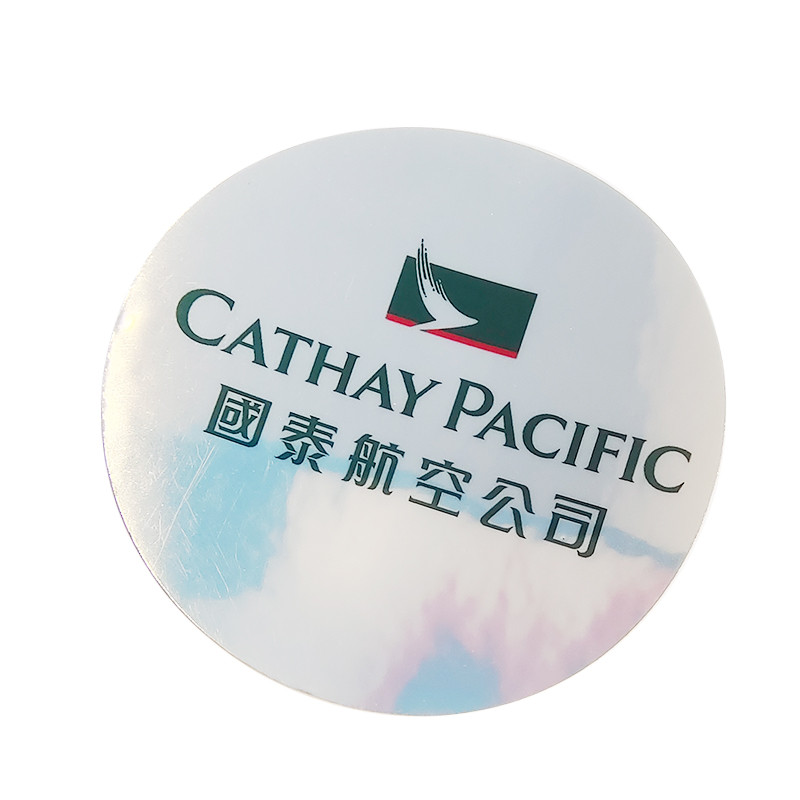 Tôi yêu bay|Hồng Kông Cathay Pacific Airlines Du Lịch Boarding Unit Xe Đẩy Gương Kim Loại Tròn Miếng