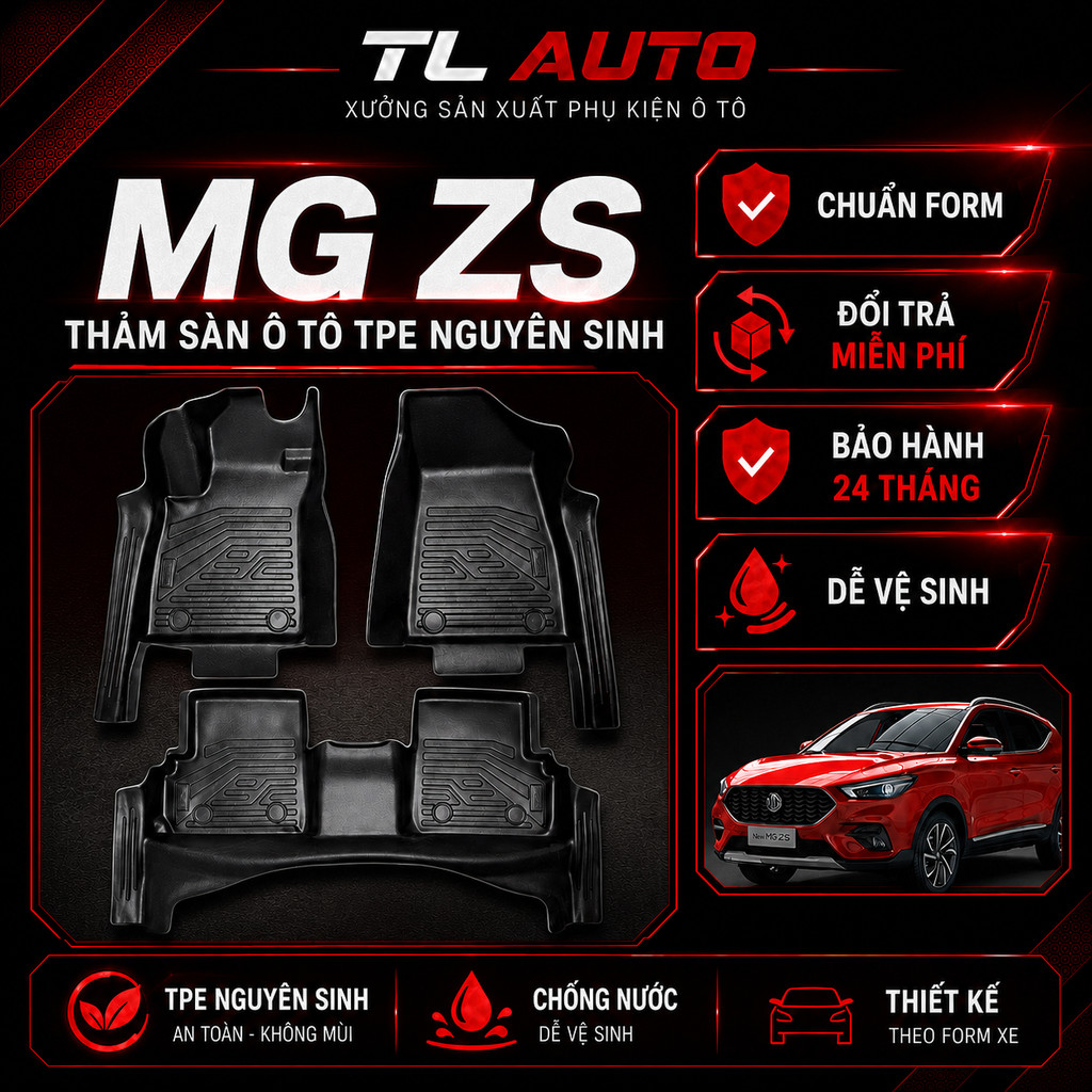 Thảm Lót Sàn TPE Mg Zs,  Tràn Viền Bậc Cửa, Không Mùi, Dễ Vệ Sinh