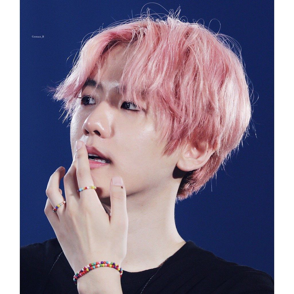 Baekhyun Dây Tay Co Giãn Cô Gái Trái Tim Ngôi Sao Đuổi Màu Thiết Kế Màu Sắc Đàn Hồi Vòng Tay Phụ Kiệ