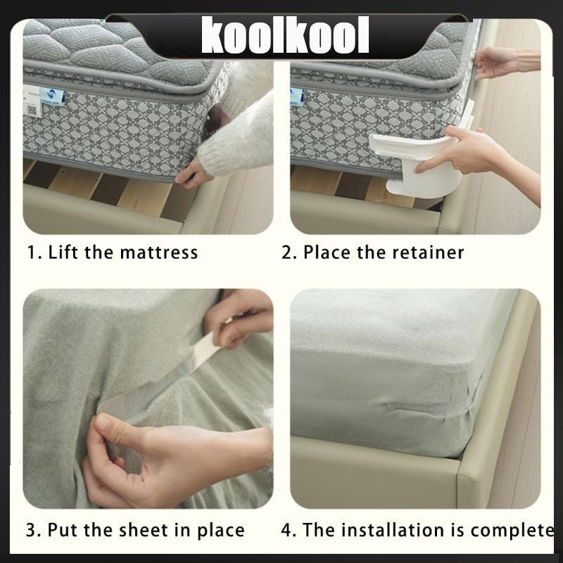 Pack Of 4 Bed Sheet Strap Bed Sheet Holder Clip For AntiSlip & Tidyness Bedding