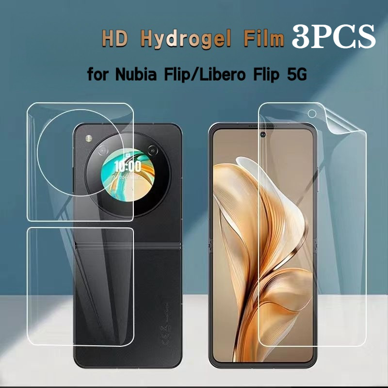 1-3 Chiếc Điện Thoại Có Thể Gập Lại Hydrogel Bảo Vệ Màn Hình Cho ZTE nubia Flip3 Flip2 Flip Chống Số