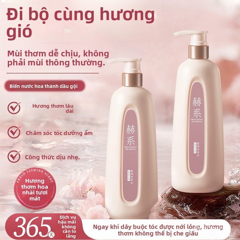 Dầu gội hương hoa nhài Hexi giúp tóc suôn mượt bồng bềnh kiềm dầu chống bết dính trị gàu giảm ngứa d