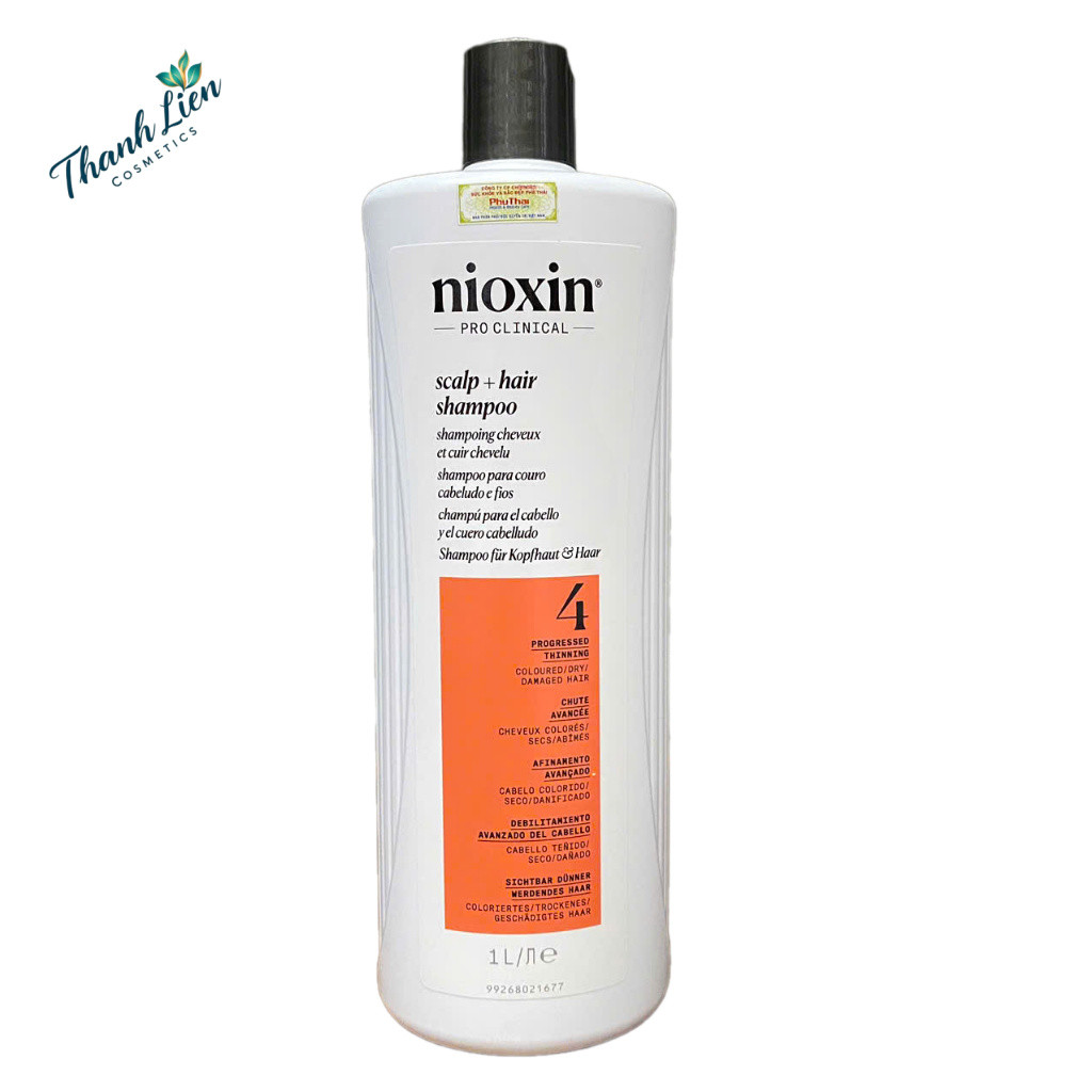 Dầu gội chống rụng tóc Nioxin System 4 Shampoo 1000ml ( New 2027 ) .TL
