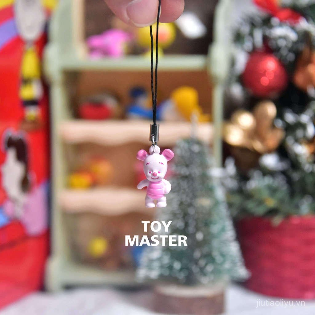 Sản phẩm mới Hàng số lượng lớn Phiên bản Q Piglet Piglet Búp bê Mini Điện thoại di động Dây buộc Đồ 