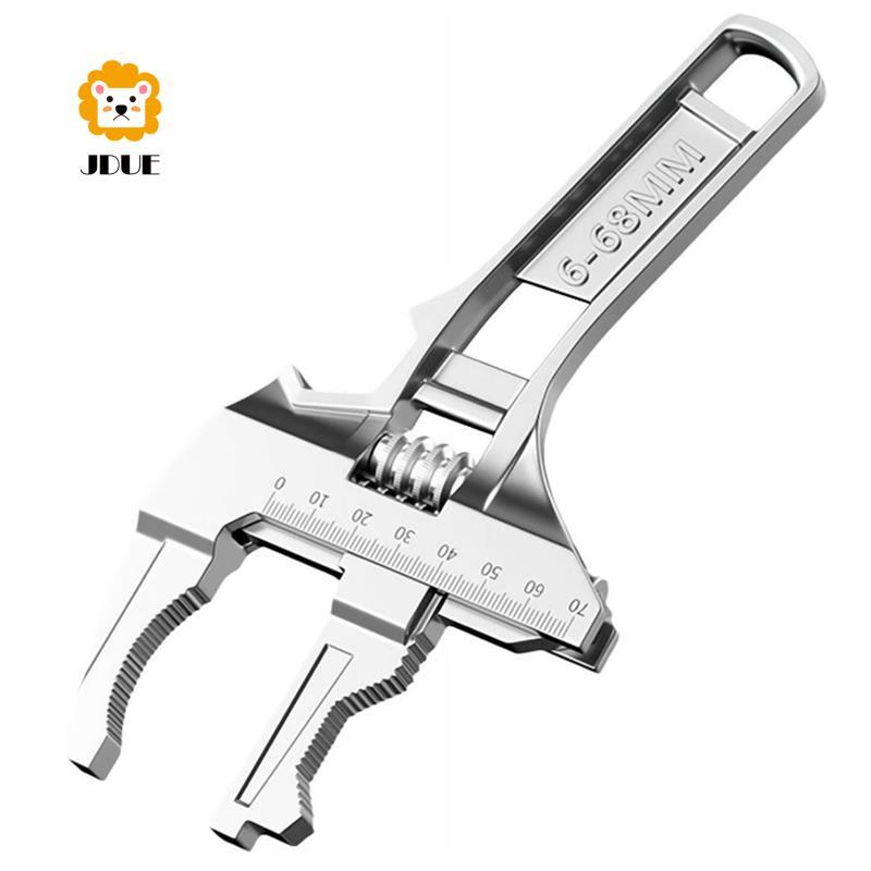Cờ lê bồn rửa có thể đảo ngược với cờ lê mở hàm 6-68mm Bạc có thể điều chỉnh 6-68mm