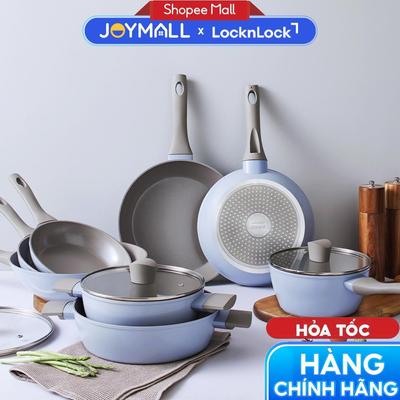 Chảo chống dính phủ ceramic LocknLock Pastella IH đáy từ inox 430, dùng được bếp từ, hàng chính hãng - JoyMall