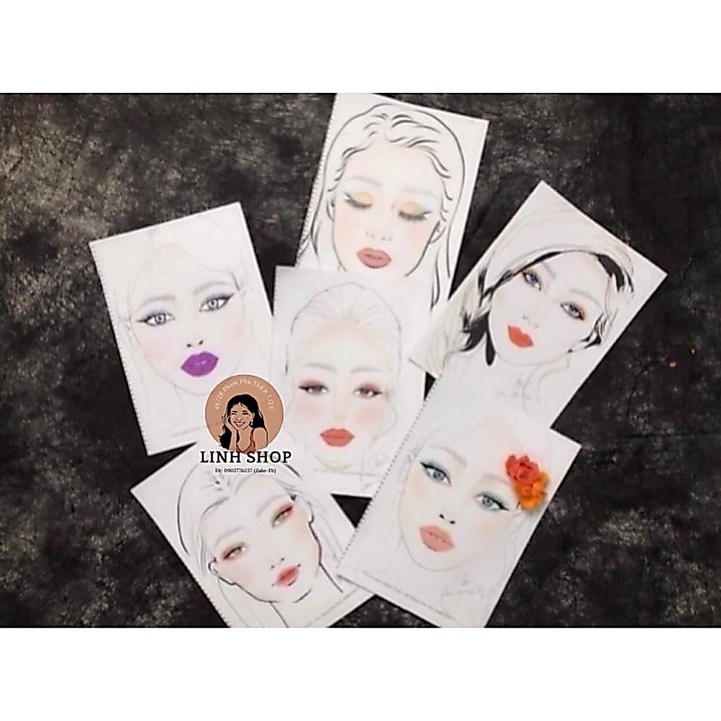 Giấy vẽ Face Chart 49 Tấm