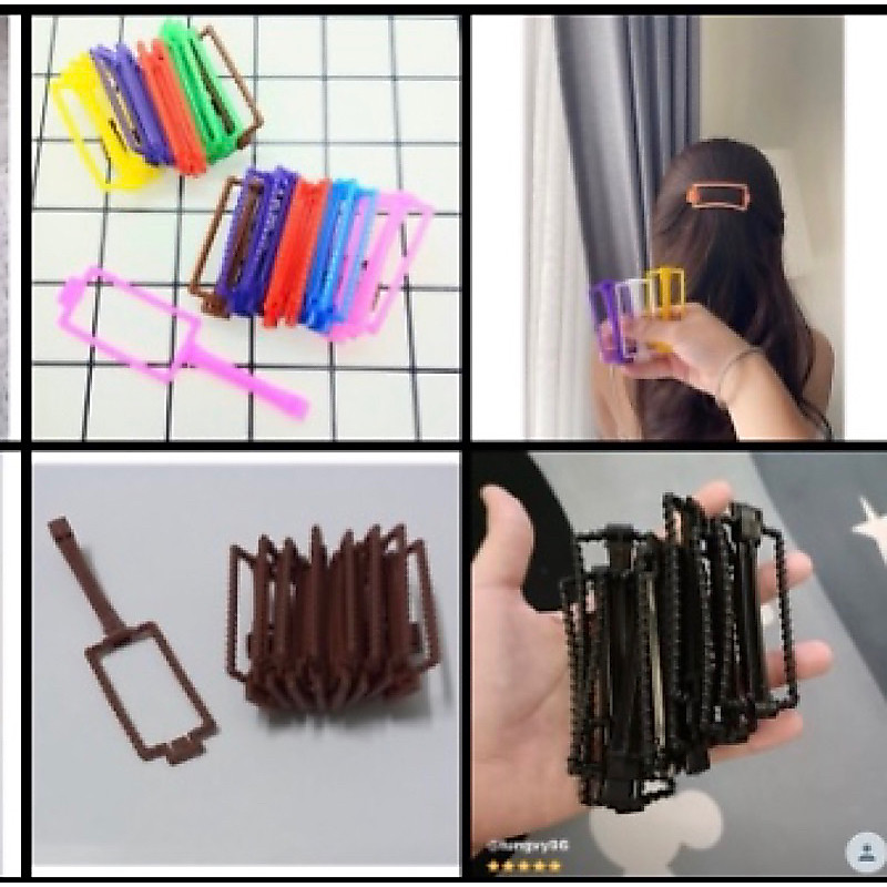 🎀 Set 10 Cây Kẹp Gọng Cho Tóc Nhiều Màu