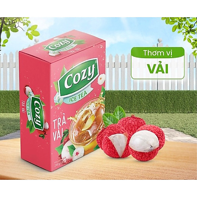 Trà VẢI HOÀ TAN Cozy 16 tép*15gr (240gr)