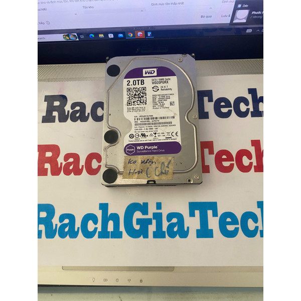 Hàng hư hỏng bán xác Ổ đĩa HDD WD Purple WD20PURX 2.0TB