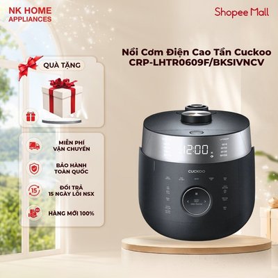 Nồi Cơm Điện Tử Cao Tần Cuckoo CRP-LHTR0609F/BKSIVNCV 1.08L - Đa Chế Độ Nấu | BH chính hãng