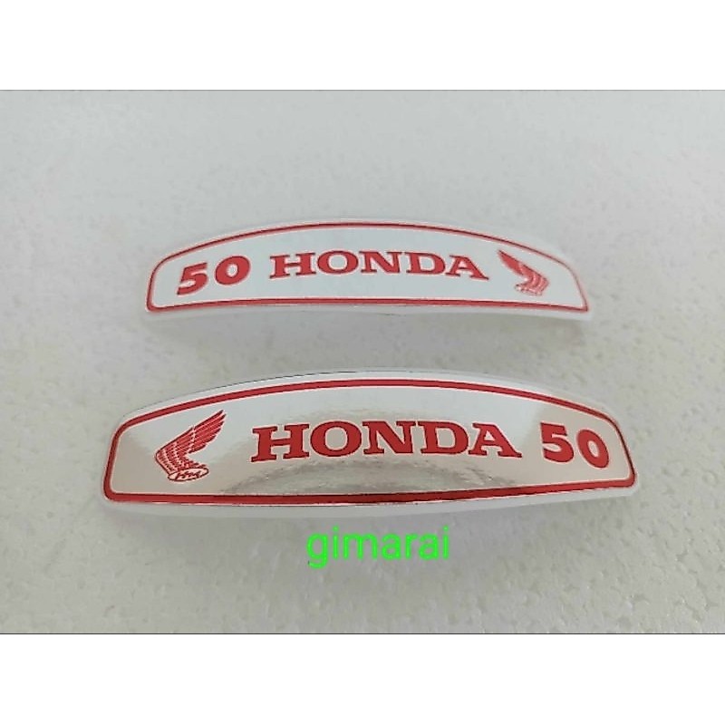 Nhãn dán nhiên liệu bình riêng honda c50 c50