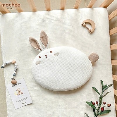 Gối nằm Cotton Jacquard thêu hình Cừu - Thỏ Mochee