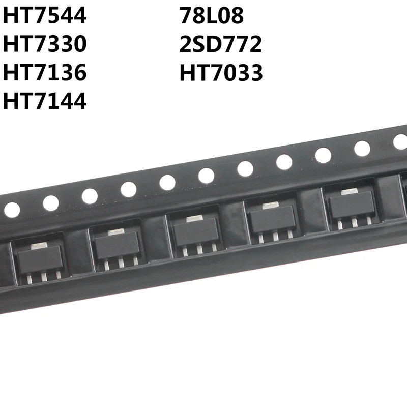 10 CÁI 2SD772 HT7544 78L08 HT7330 HT7136 HT7144 HT7033 SMD SOT89 Chip ic