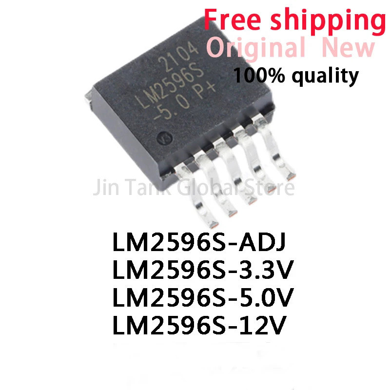 5 CHIẾC LM2596S-ADJ TO263 LM2596-ADJ TO-263 LM2596S-5.0 LM2596-5.0 LM2596S-3.3 LM2596-3.3 LM2576S-3.
