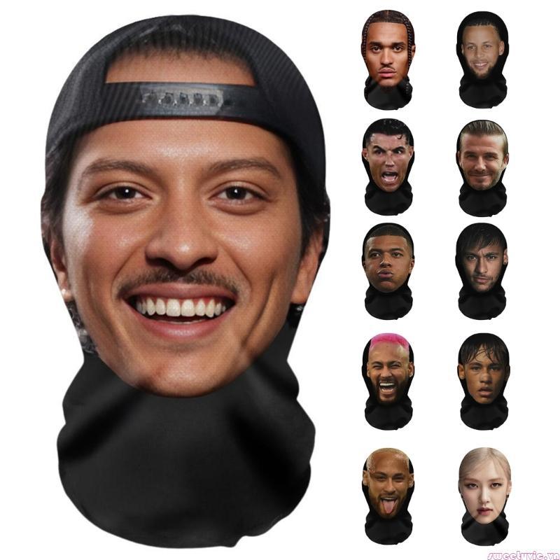 Sweety Ngộ nghĩnh Cosplay Prank Face Covering Prank Face Cover Head Cover cho Halloween Thoáng Khí P