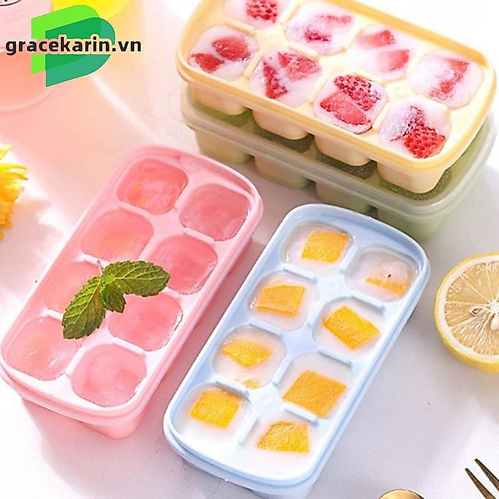 Silicone Ice Cube Tray with Lid for Hassle free Ice Removal and Maintenance