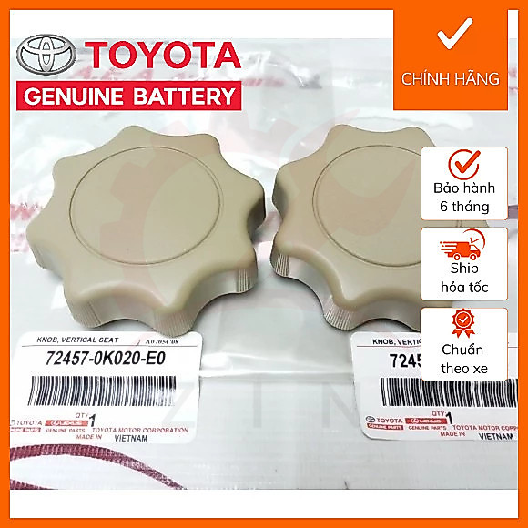 [Chính Hãng] Núm điều chỉnh ghế trước Innova 724570K020E0 72457-0K020-E0